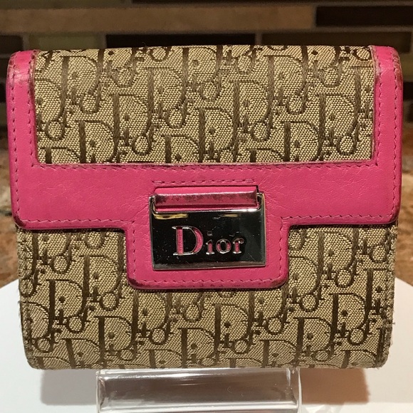 DIOR Trotter Canvas Leather Bifold Wallet 😍💕🔥 - Picture 1 of 17